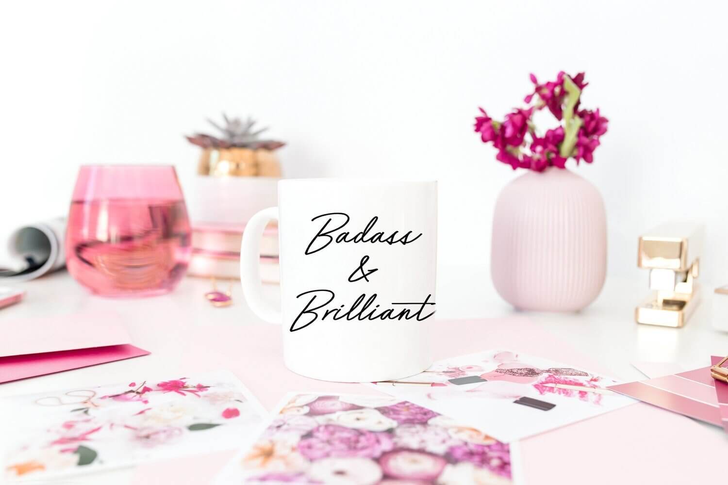 Badass and Brilliant Gift Luxe Oversized Mug - Send Me a Dream