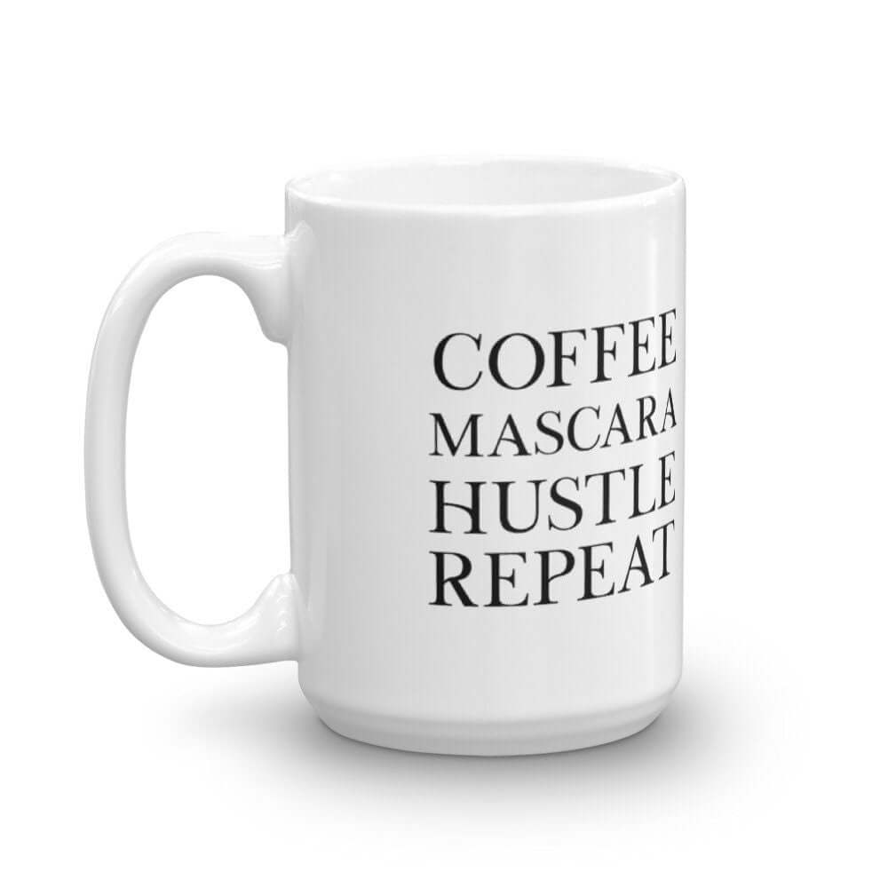 Coffee Mascara Hustle Repeat Luxe Mug - Send Me a Dream