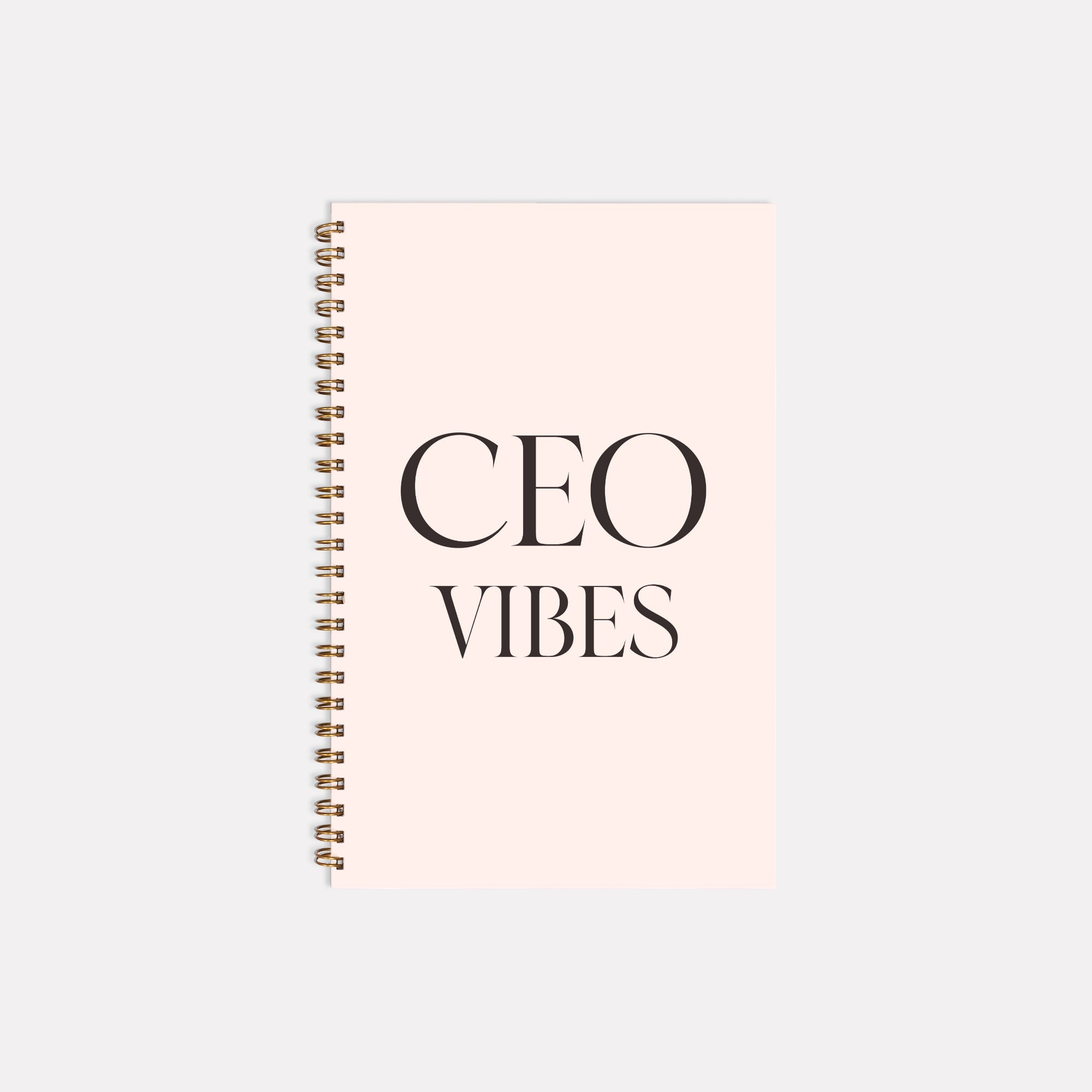 CEO VIBES Notebook Softcover Spiral 5.5 x 8.5