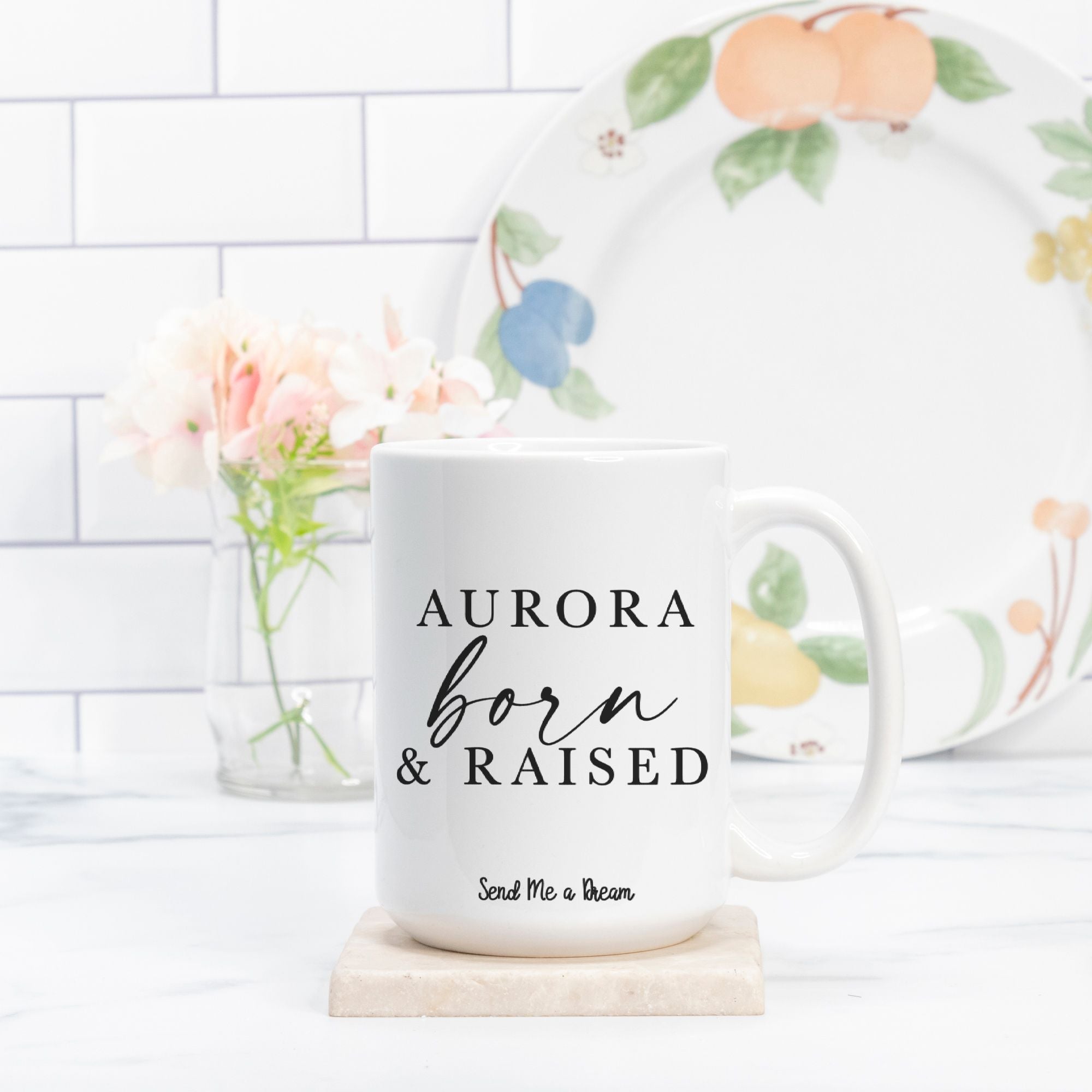Aurora Born and Raised Mug Deluxe 15oz.