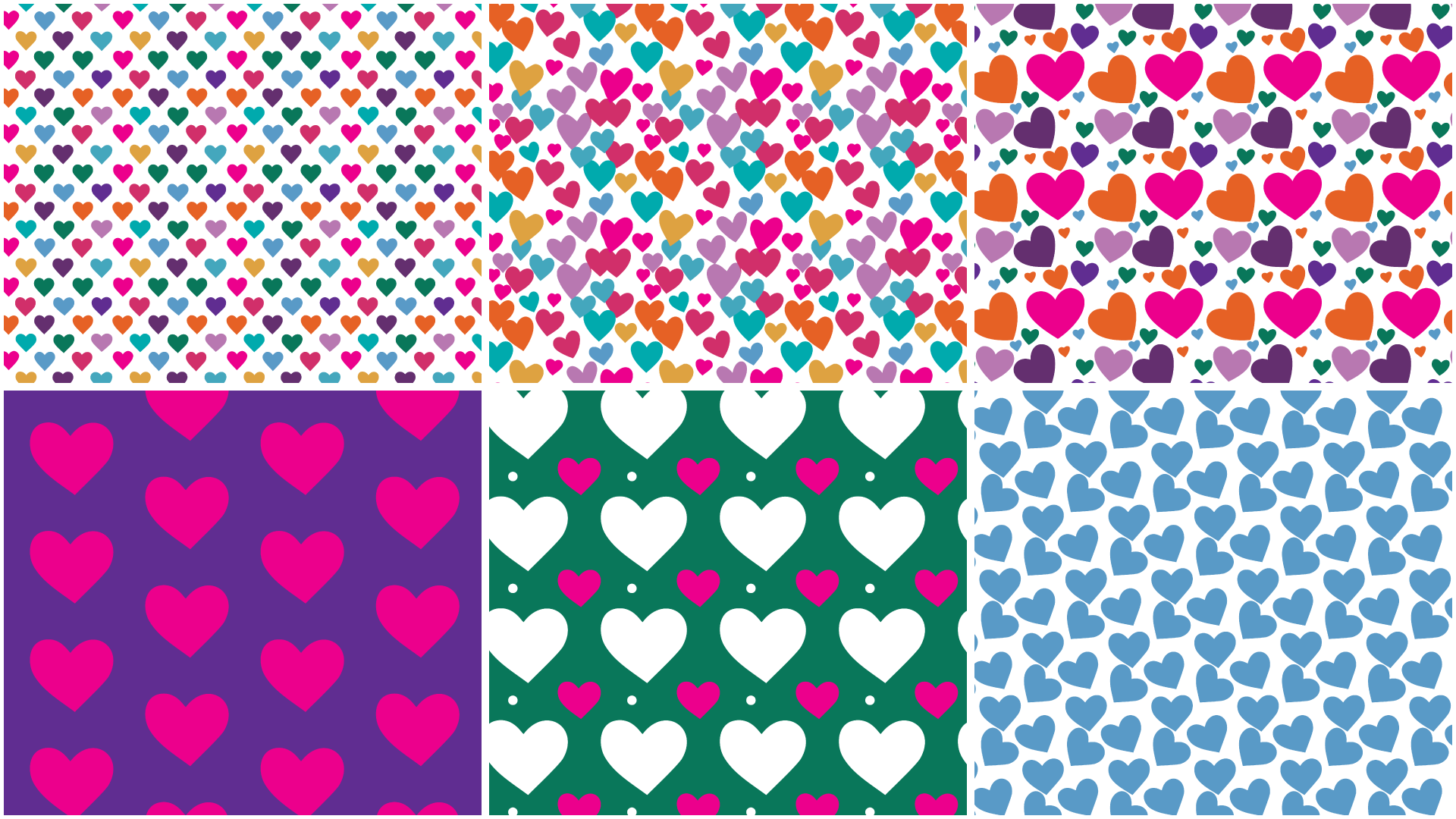 6 Cute Heart Patterns