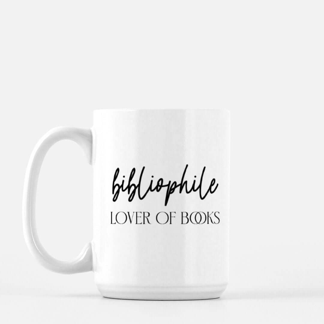 coffee mug bibliophile, lover of books, gift for book lover, gift for reader