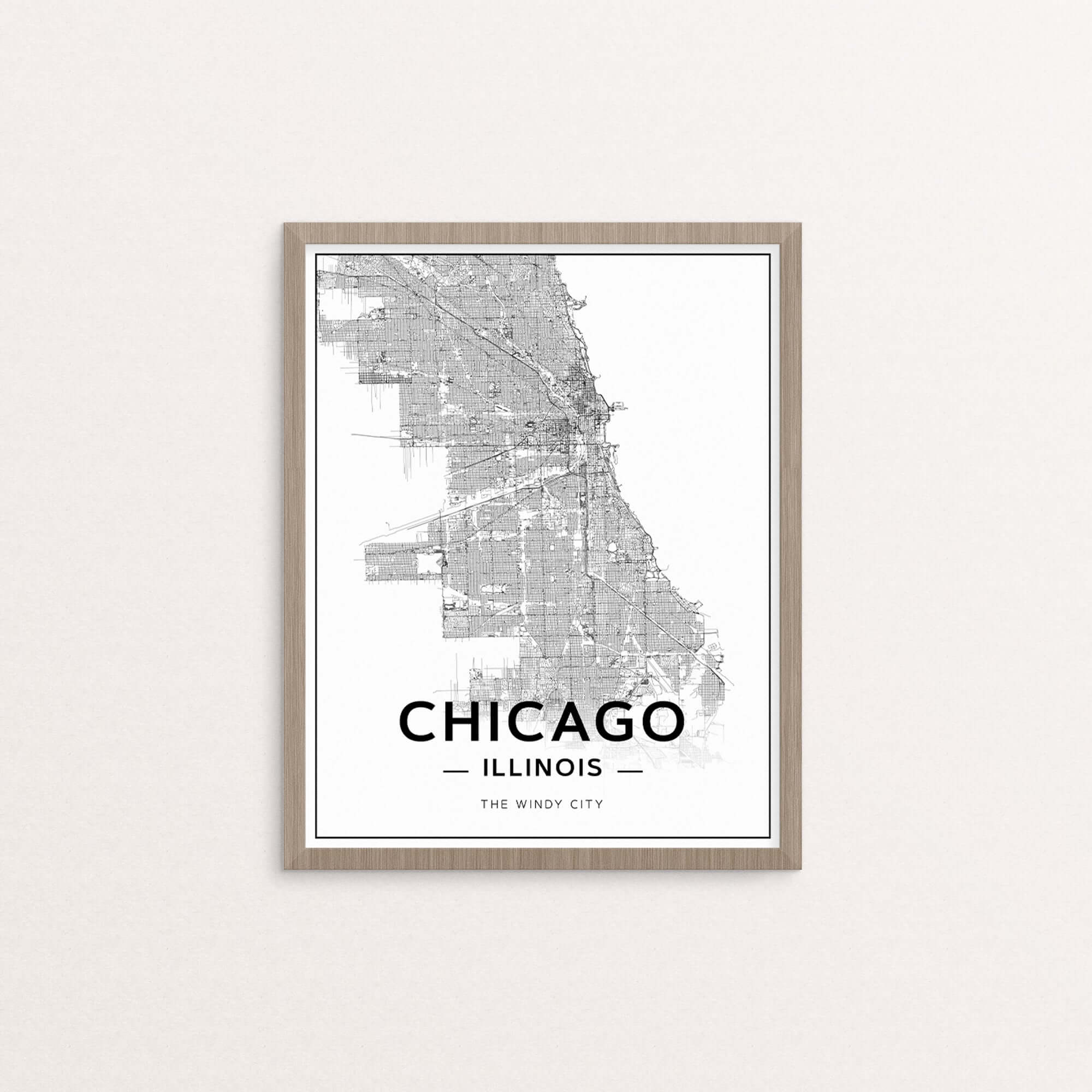 Chicago, Il Map