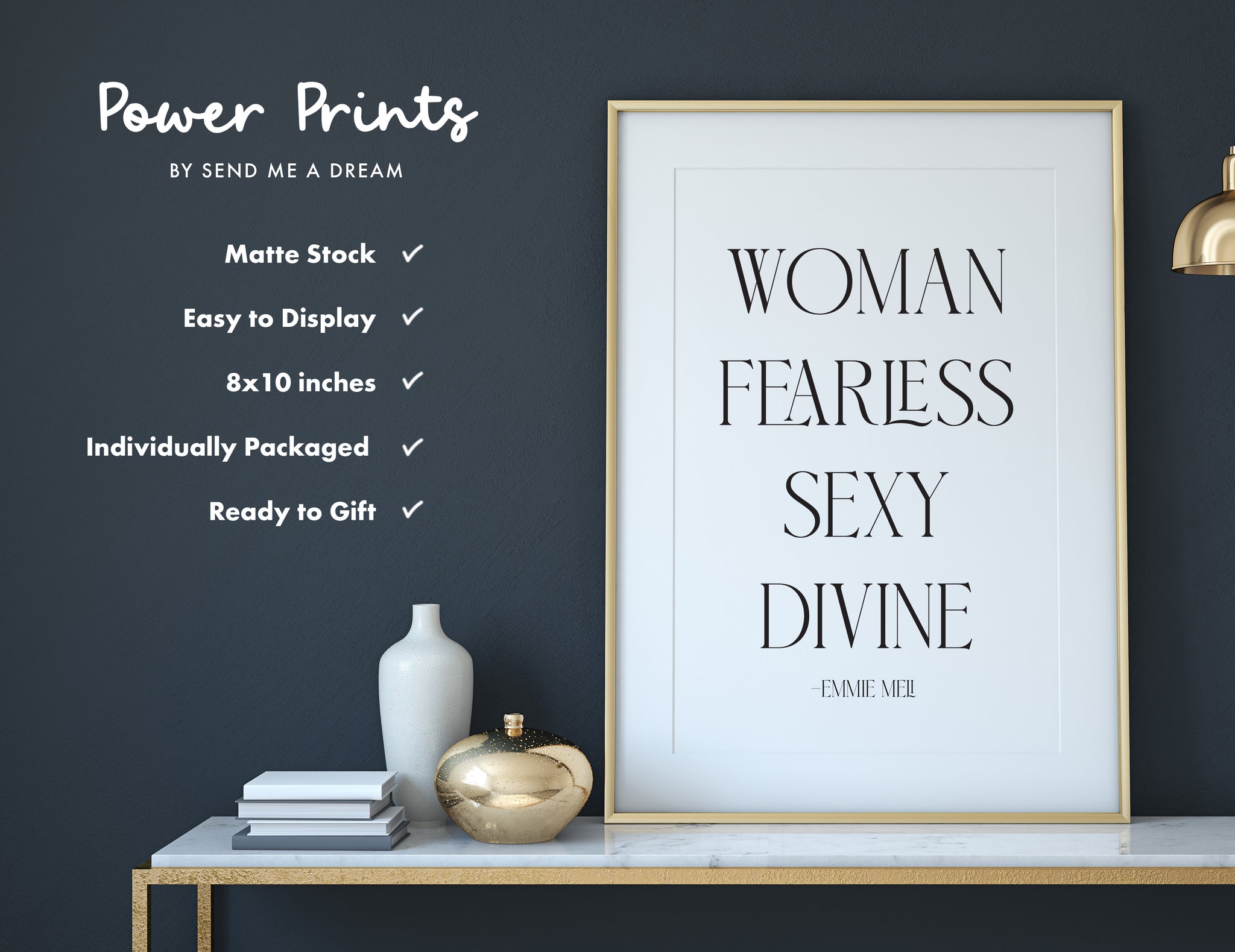 Woman Fearless Sexy Divine 8x10 Print