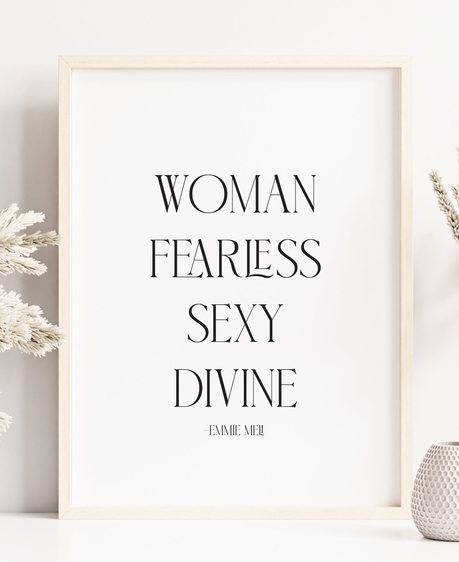 Woman Fearless Sexy Divine 8x10 Print