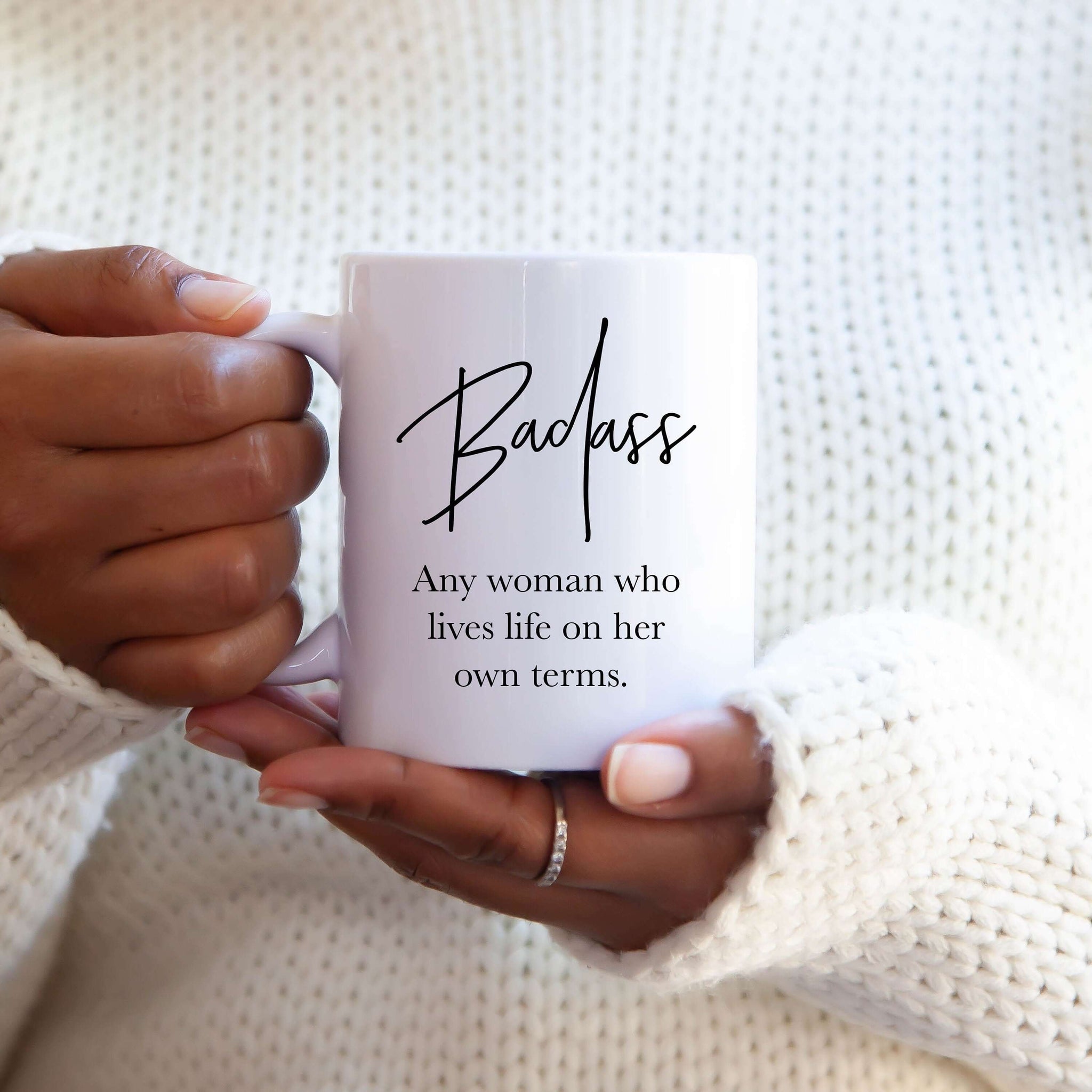 Badass Definition Oversized Mug - Send Me a Dream