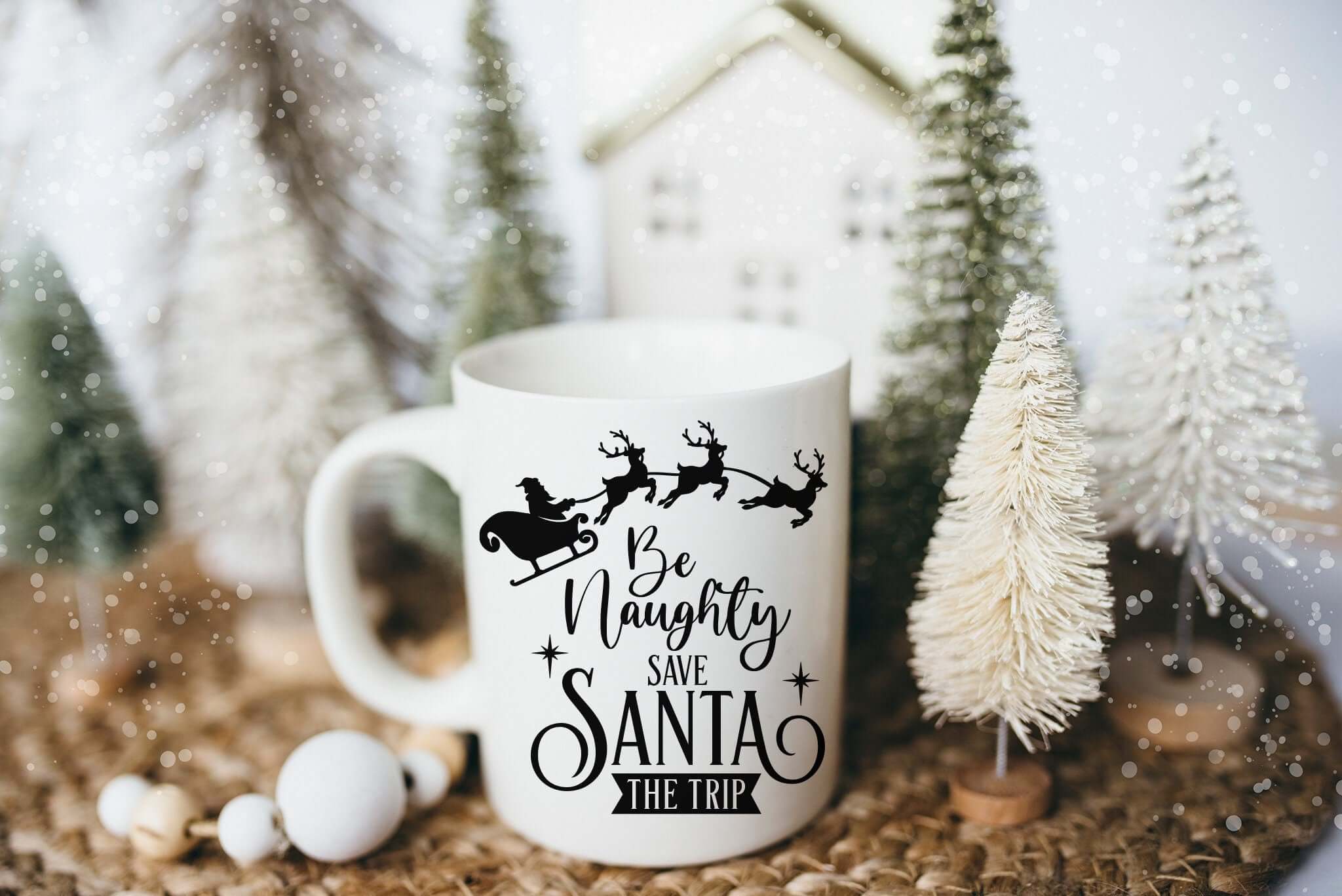 Be Naughty, Save Santa the Trip Luxe Mug