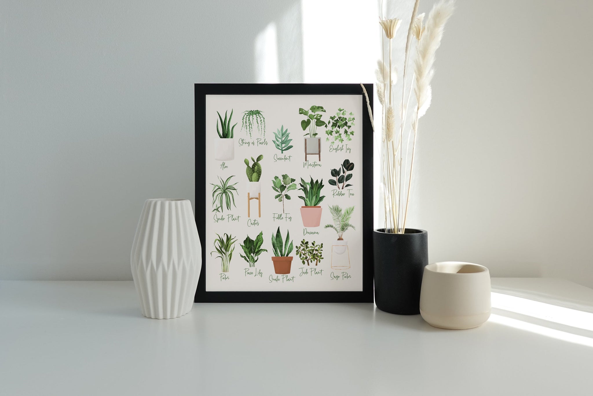 Plant Names Wall Decor Print - Send Me a Dream
